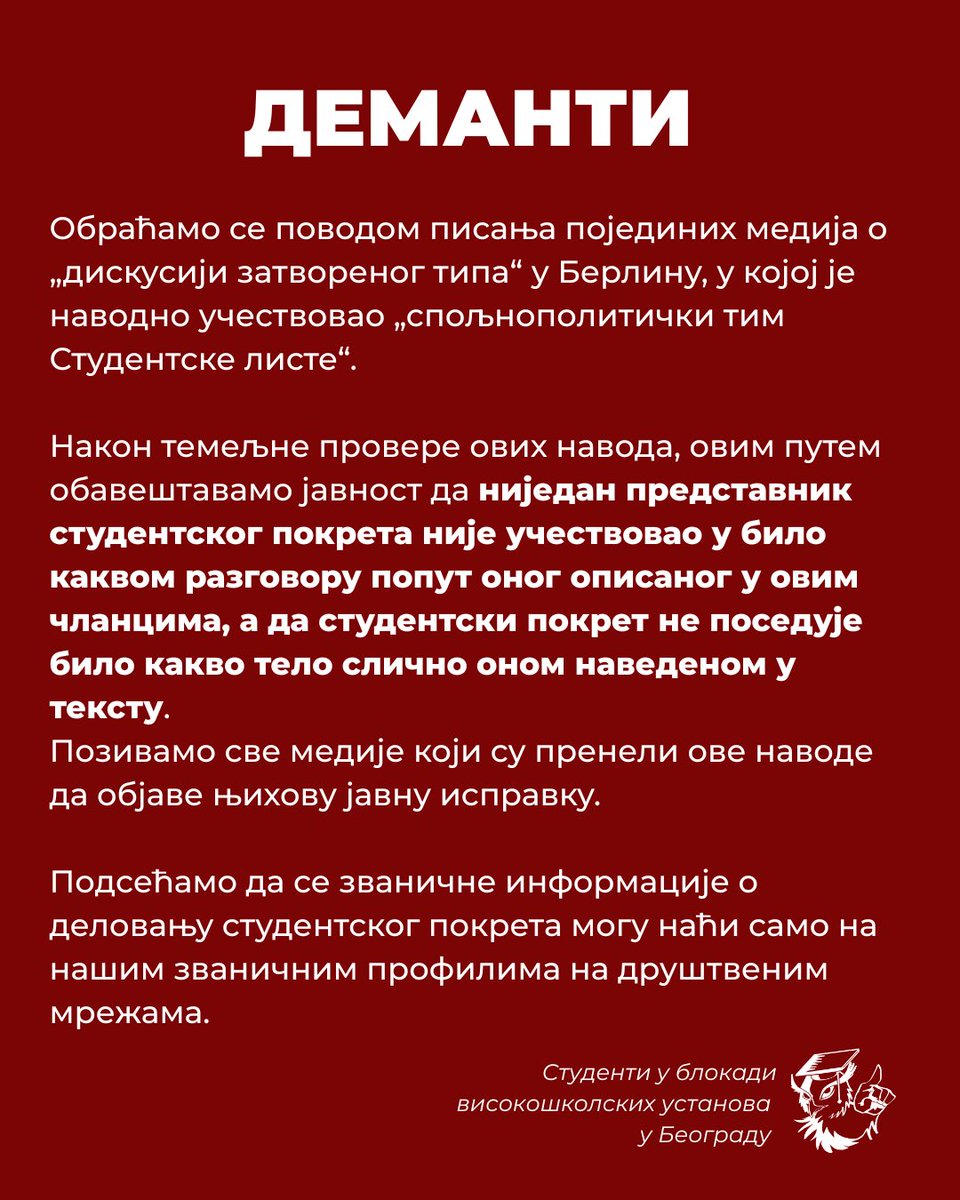 Studenti_U_Blokadi (@studentblokade) on Twitter photo 