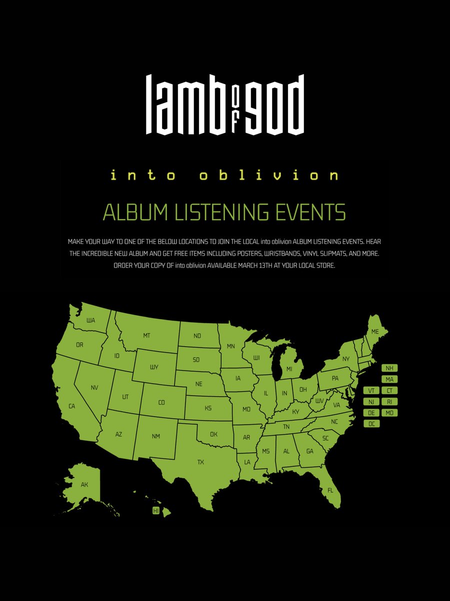INTO OBLIVION hits record stores everywhere on Friday, March 13th. Head to your local shop and join the listening parties happening across the U.S.

Find a participating store near you: listeningparties.into-oblivion.com