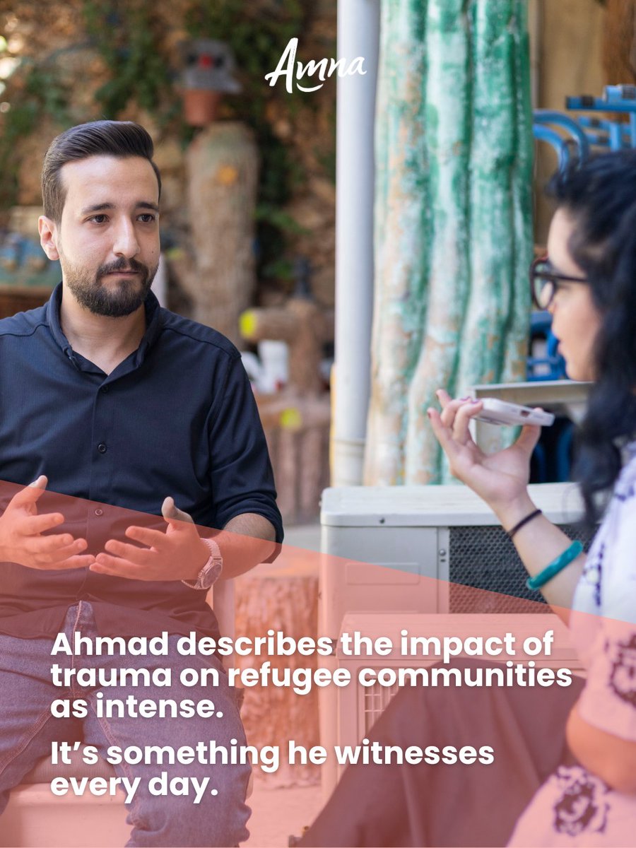 AmnaHealing's tweet photo. With support and training from Amna, our partner Collateral Repair Project in Amman delivered a series of courses for refugees on healing from trauma, equipping them with tools and techniques to offer community-based support.  

#Amna #Healing https://t.co/IQZxm71I4V