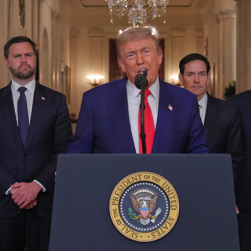 IranSpec's tweet photo. ⚠️ 𝐁𝐫𝐞𝐚𝐤𝐢𝐧𝐠 𝐍𝐞𝐰𝐬 ⚠️

🇮🇷🇺🇸 | President Trump tells CNN on Iran strikes:

"We haven’t even started hitting them hard.”

“The big wave hasn't even happened. The big one is coming soon" https://t.co/Z1JWhCoDgM