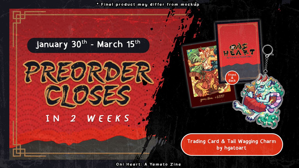 Oni Heart: A Yamato Zine | PRE-ORDERS EXTENDED 👹 tweet media