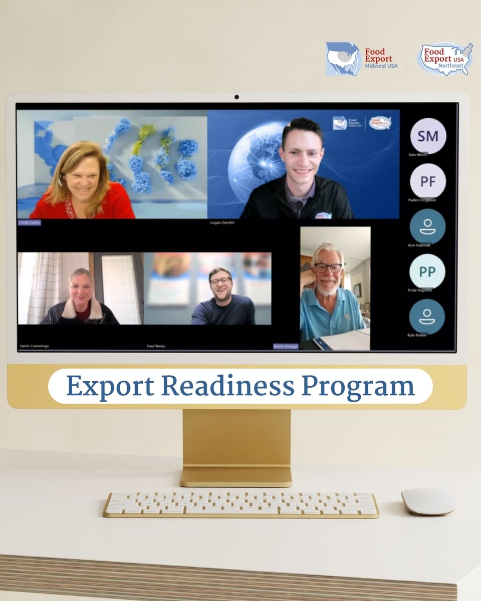FoodExports's tweet photo. Food Export officially kicked off its Export Readiness Program last week with seven outstanding suppliers ready to take the next step into global markets. 🌎💻
Learn more about the Export Readiness Program here 👉 https://t.co/DkN4fLtt6P
#FoodExport #ExportReadiness https://t.co/HLbPOrOr6a