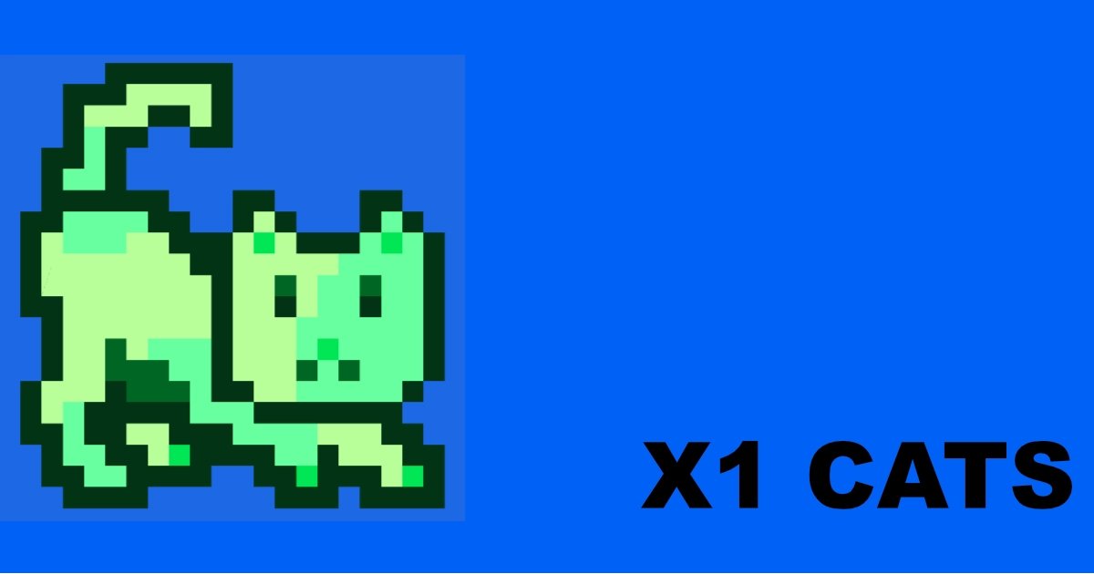 Introducing X1Cats

25600 unique cats minted on the #X1 blockchain.

Every cat is generated by on-chain randomness at mint time. No pre-reveal. No metadata stored off-chain.

What you mint is what the chain decided.

256 Genesis cats.

The dApp is live: x1cats.com
