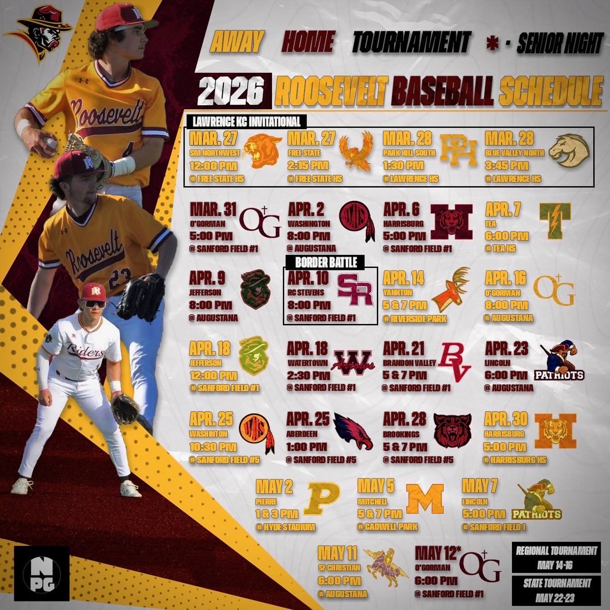 Roosevelt Baseball tweet media