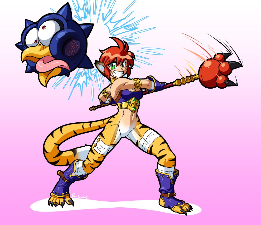 ArtfromTheCrew's tweet photo. @MissAndyDandy Katt from Breath of Fire 2 and Seong Mina from the Soul Series. https://t.co/gLIPw0XVhi