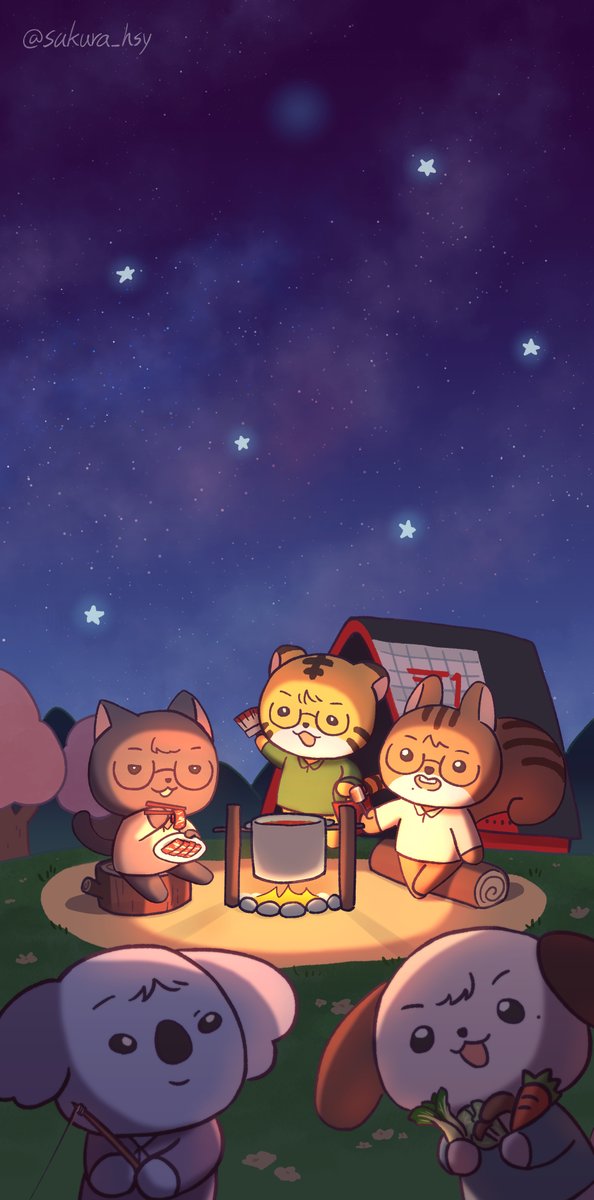 🐿️🐯🐈‍⬛🐨🐶🏕️
#T1 #DOFPK