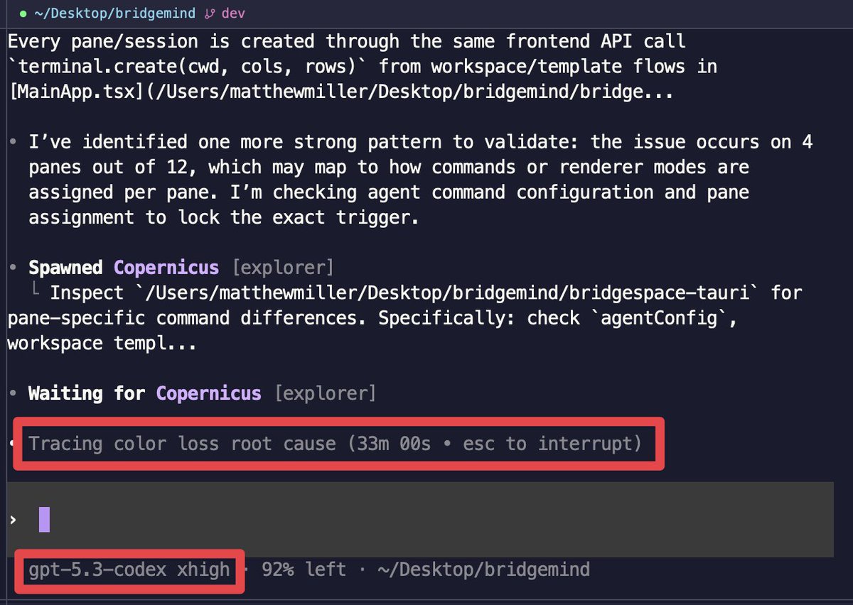 33-minute trace screenshot
