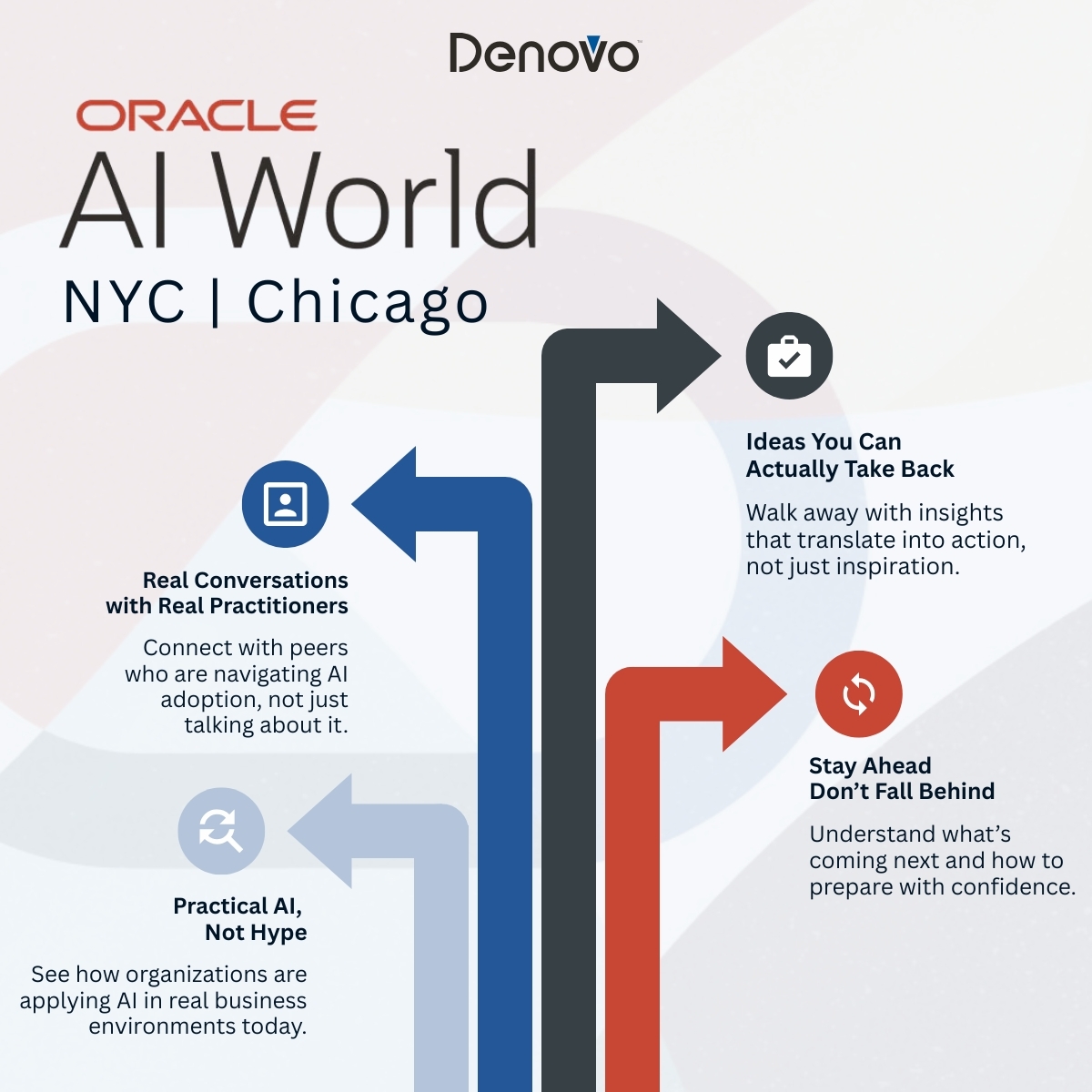 Headed to AI World Tour NYC or Chicago?

We’re looking forward to real conversations, practical AI insights, and ideas you can actually use.

If you’re attending, let’s connect. 👋

Register here👉hubs.ly/Q043GHHF0

#AIWorldTour #BusinessAI #StayAhead