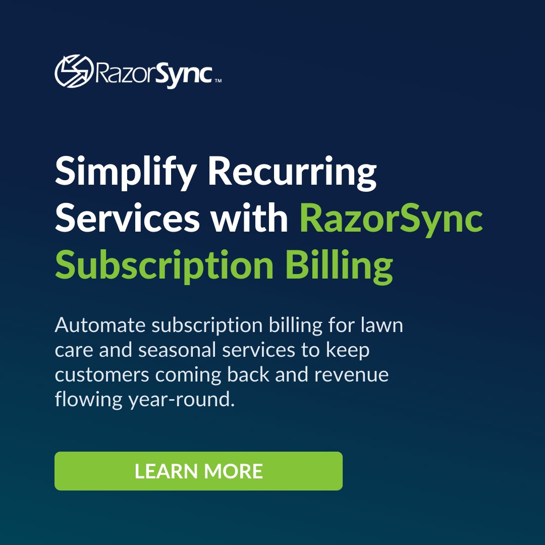 RazorSync's tweet photo. With RazorSync’s subscription billing, you can simplify recurring services to keep customers coming back season after season.

Ready to get started before the rush hits? Get a free trial today:
https://t.co/q6RUuKUDxP 

#RazorSync #LawnCareBusiness https://t.co/xkkqWMNfuS