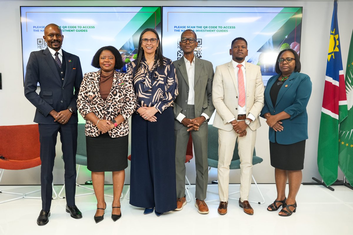 NIPDB's tweet photo. In an exciting development for investors, Namibia has unveiled the Namibia Investment Guide, a strategic initiative designed to enhance its status as a premier investment destination. The guide was launched today by Hon. Jenelly Matundu, the Deputy Minister of @MIRT_NAMIBIA. https://t.co/lPV2Q1Oexc