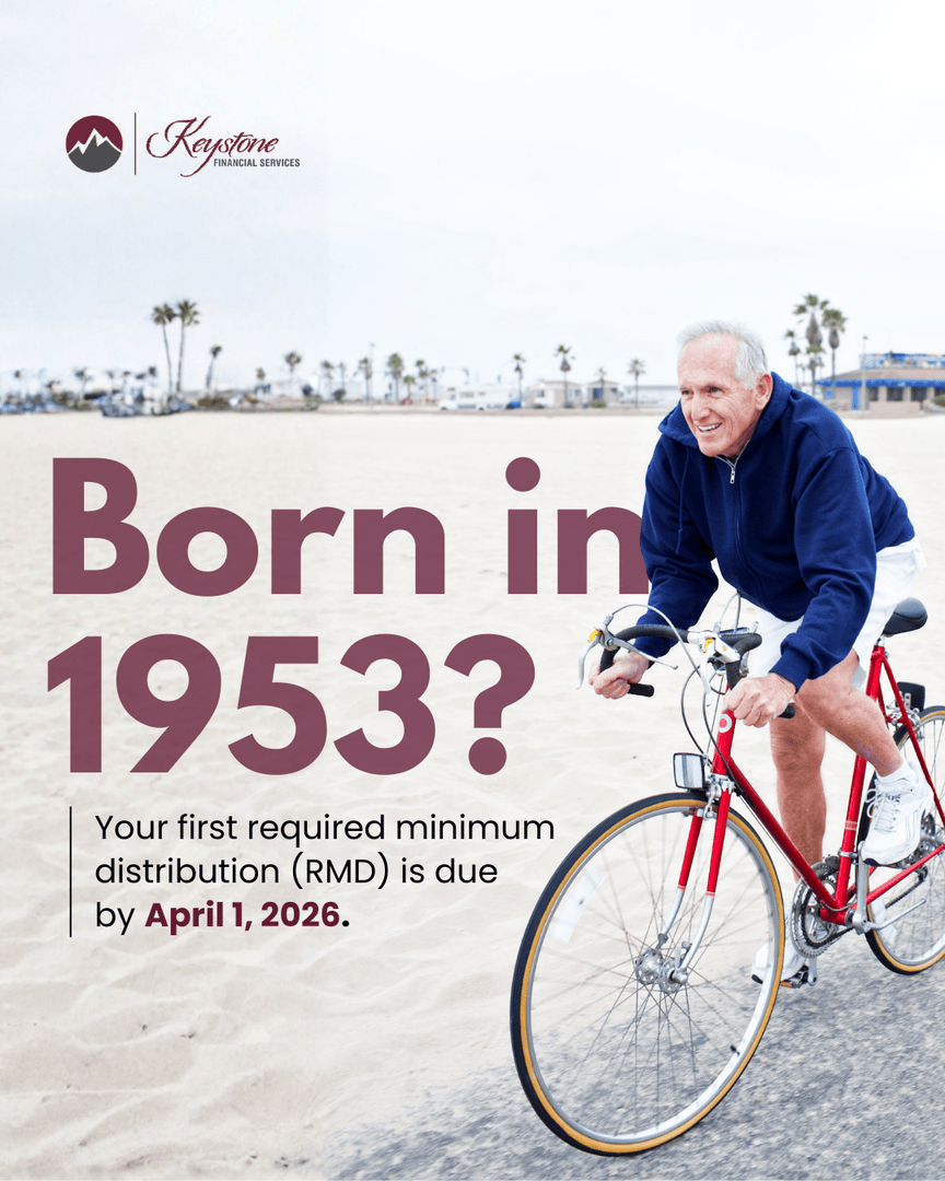 Keystone_Fin's tweet photo. Retirement milestones don’t stop when work does. If you turned 73 in 2025, your first RMD is due by April 1, 2026. Timing, account selection, and withdrawal strategy can affect both income and taxes. 

Have you factored this into your plan? https://t.co/WlESfItwsZ