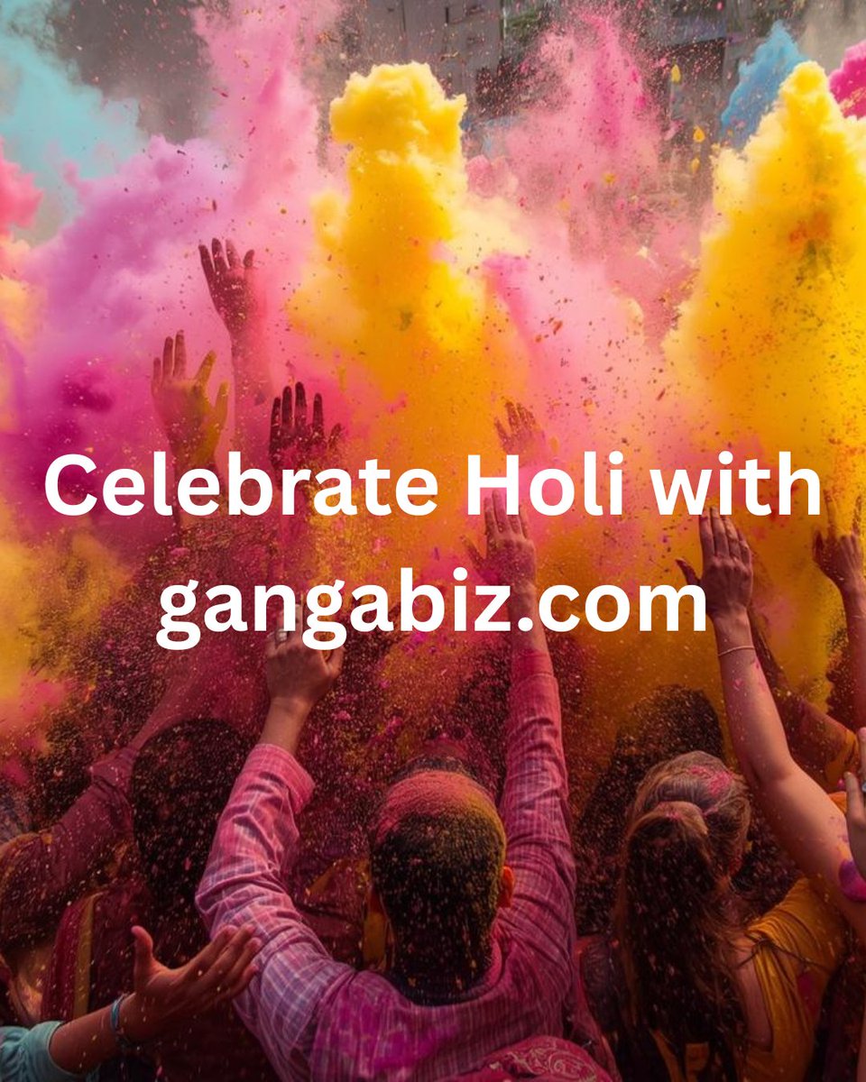 gangabiz's tweet photo. Celebrate Holi with https://t.co/1HIsu96tiX #gangabiz #Holi2026 https://t.co/UICh4vjoPf