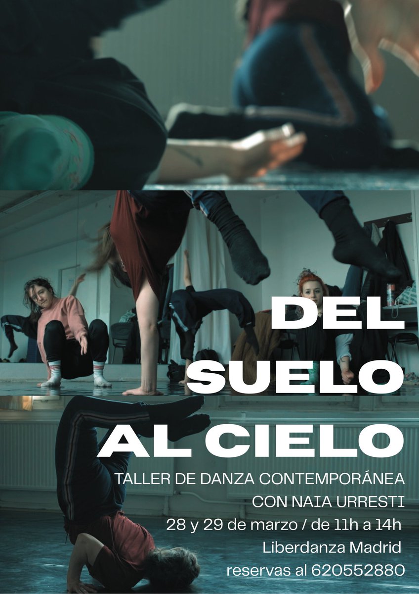 LiberdanzaMad's tweet photo. Taller de contemporáneo de dos días! https://t.co/q2Gt8nqWuK