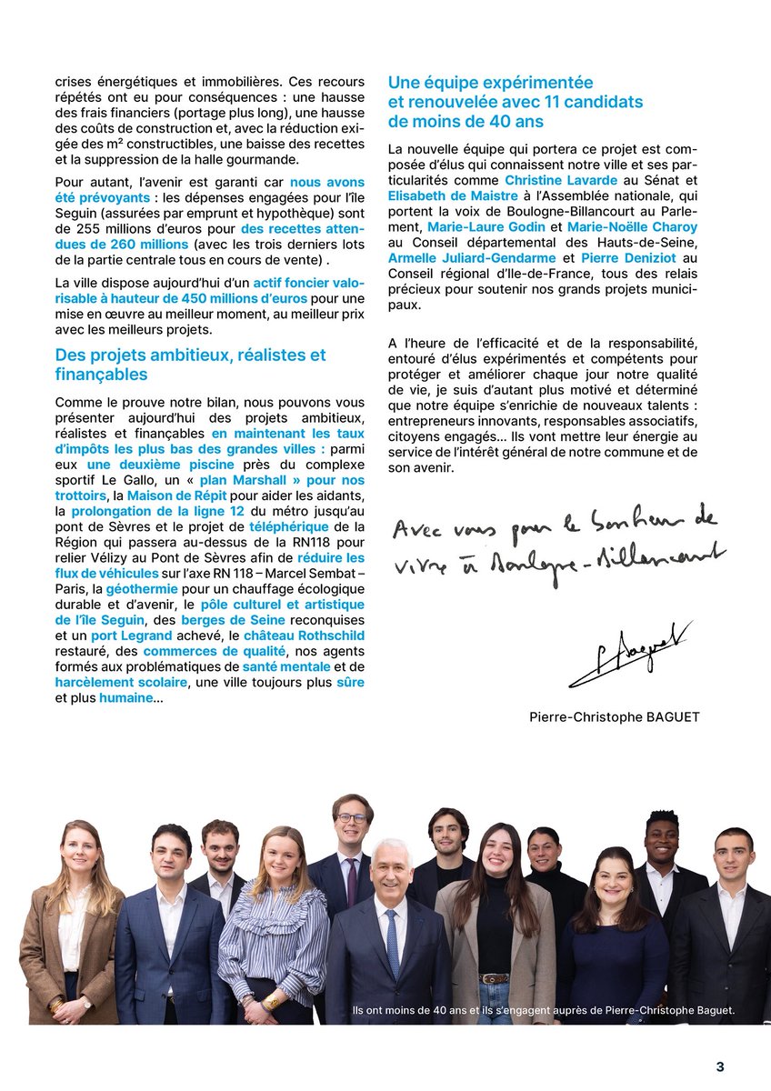 pcbaguet's tweet photo. 1/2🔹 VIVRE A BOULOGNE-BILLANCOURT

Retrouvez dès maintenant notre bilan et nos engagements sur https://t.co/jf4FMlpDW6 ✅

5️⃣5️⃣ projets réalistes comme le prouve notre bilan, et finançables comme le prouve notre gestion, pour conforter notre qualité de vie et préparer l’avenir https://t.co/lPBCswLWkd