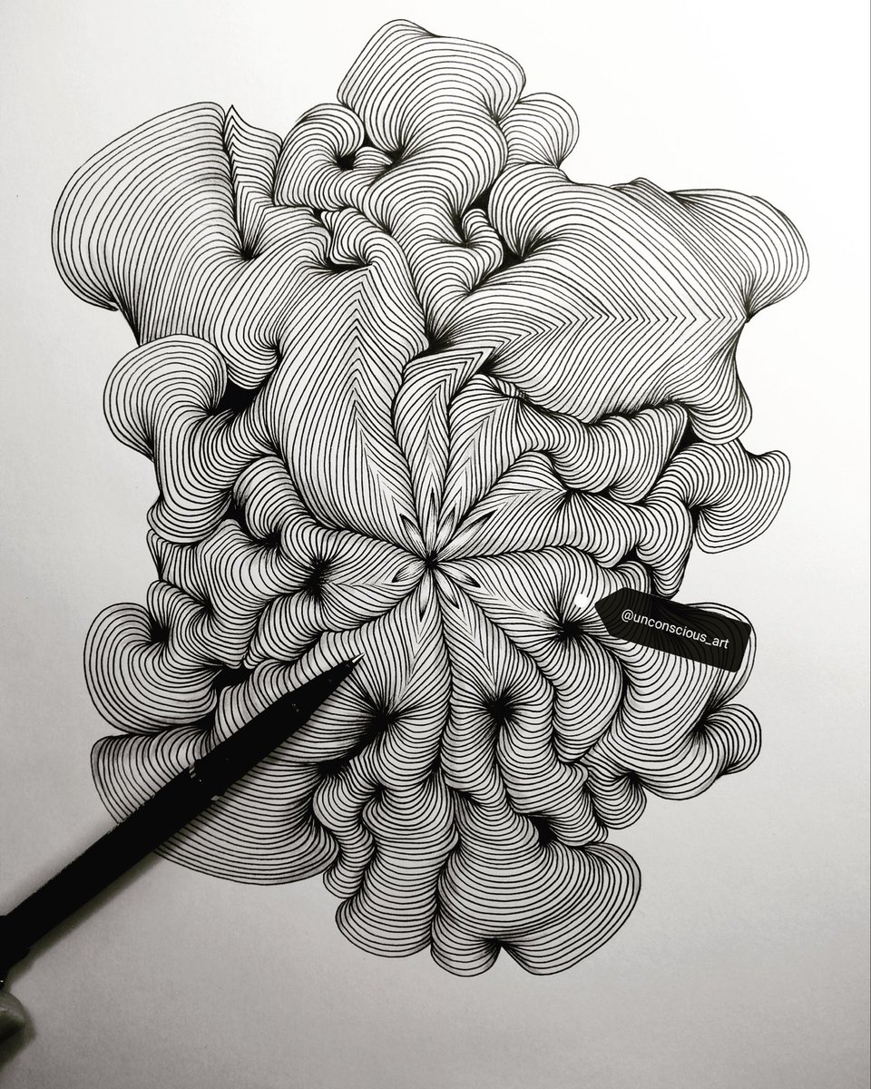 unconsciousArt7's tweet image. Gm everyone happy Monday 💙
Wave of lines 🙌
#art #NFTdrop #NFTartist #penart #NFTCollections #artwork