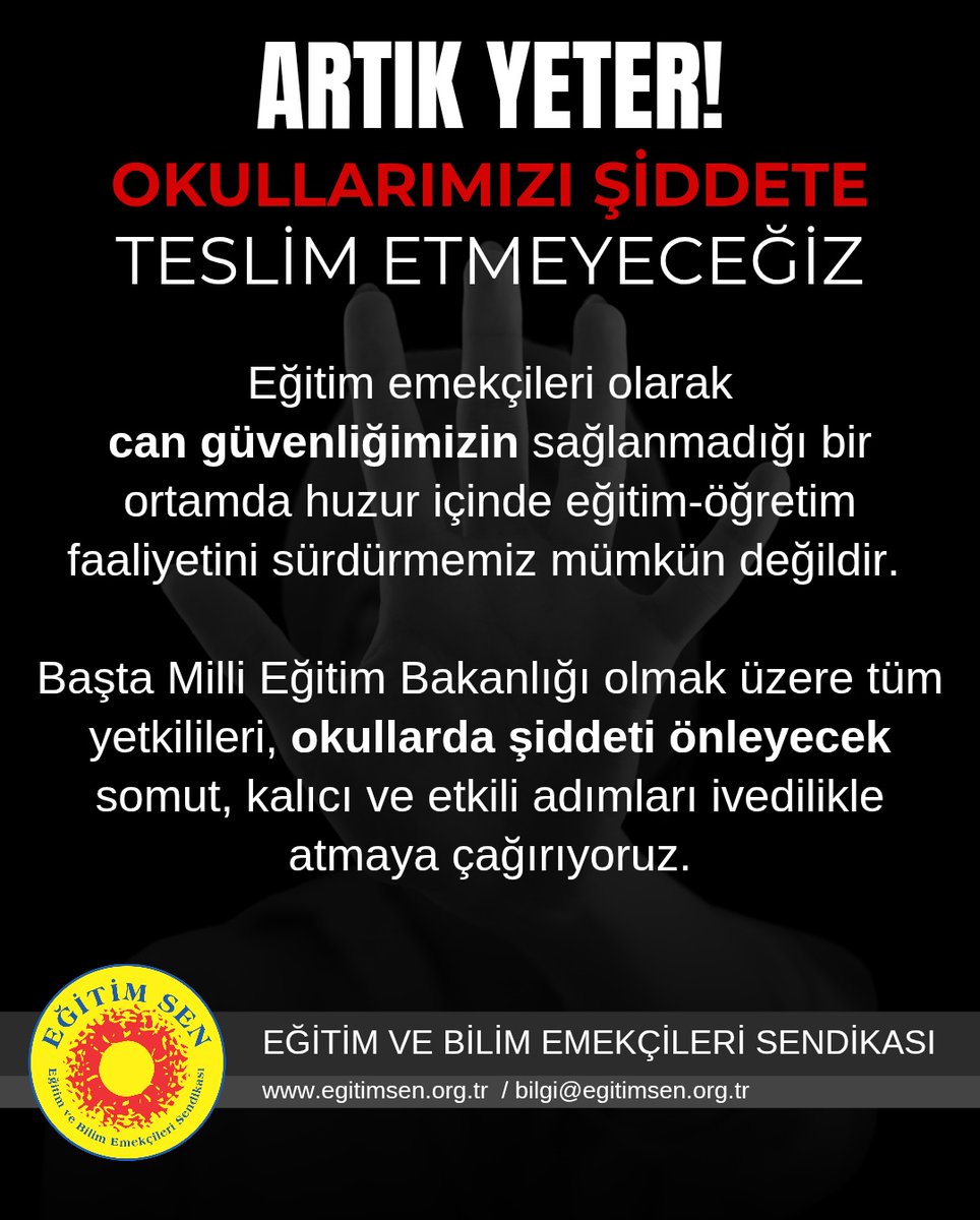 FaikAlkan39's tweet photo. ÖĞRETMENİMİZİ KAYBETTİK.
İstanbul-Çekmeköy Taşdelen Borsa İstanbul MTA Lisesi 11. sınıf öğrencisi F.S.B. (17)’nin saldırısında ağır yaralanan kadın öğretmen F.N.Ç. (44) maalesef hayatını kaybetti. Yaralı öğretmen Z.A. (52) ile öğrenci S.K (15) tedavi altında. https://t.co/lmIoiHePCN