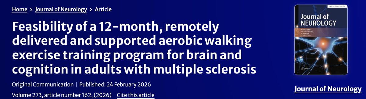 IJMSCtweets's tweet photo. Data support a "randomized controlled trial of 12-months of remotely delivered and supported aerobic walking [#exercise training] on #thalamic volume/atrophy and its downstream consequences in persons with" #MultipleSclerosis. https://t.co/YRflCMvdIl
@BSandroff @KesslerFdn https://t.co/YrOczmHNOl