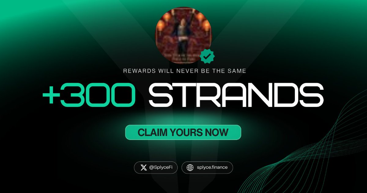junyan8239401's tweet photo. 300 Strands claimed. 

Real-world yield is coming to Solana with @SplyceFi 

Feels good to be early.

Your turn: https://t.co/8znUQFA93T https://t.co/mSoTM0PL03