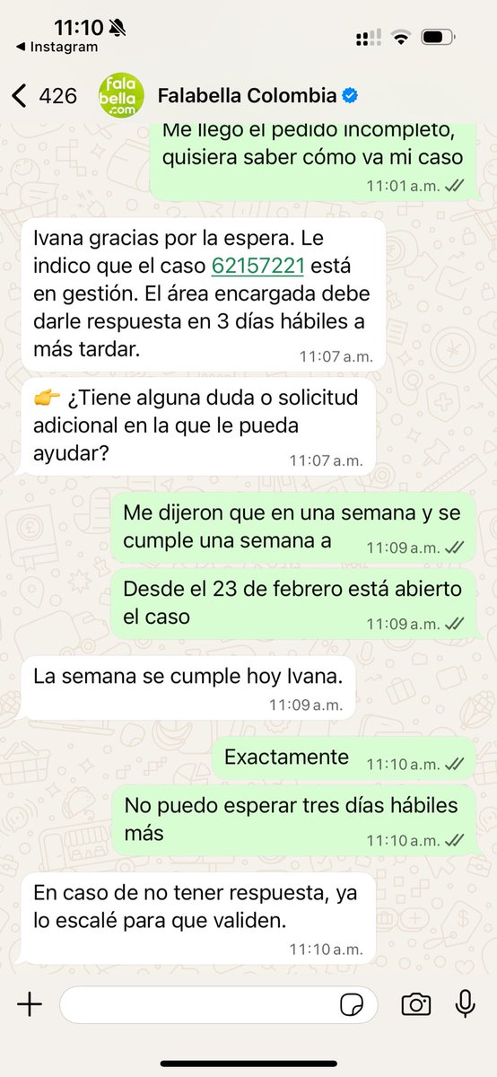 ivanarojasA's tweet photo. @Falabella_co @sicsuper siguen sin darme respuesta https://t.co/ijvPLCAhvM