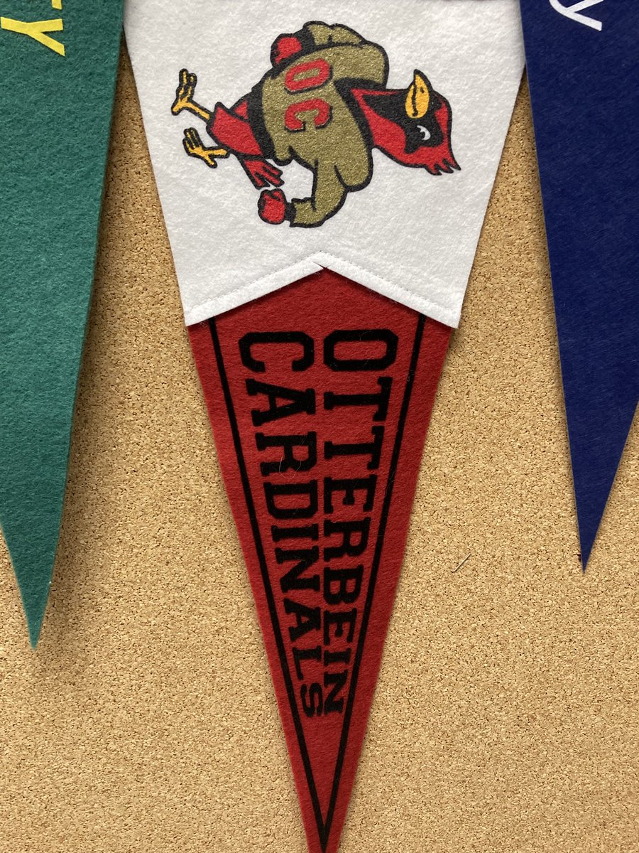 Congratulations are in order for Ryan R., who is on his way to Otterbein University in Ohio! Thanks for adding your pennant to the wall, Ryan, and good luck this fall!