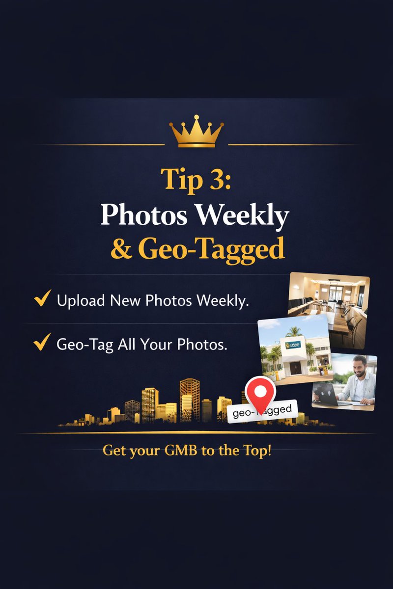 Dkprogroup's tweet photo. Want your Google Business Profile to rank in the Top 3 (Maps)? 🔥
Here are 5 proven actions that move the needle fast:

✅ 1) NAP Consistency + Categories
Same Name/Address/Phone everywhere + correct primary category.

✅ 2) Reviews Velocity + Responses
Get reviews consistently (not all at once) + reply to every review.

✅ 3) Photos Weekly + Geo-Tagged
Fresh photos every week + location signals = stronger relevance.

✅ 4) Post Weekly Offers/Updates
Posts = activity signals. Use promos, updates, events, and FAQs.

✅ 5) Local Relevance (Citations + Service Areas + Q&A)
Clean citations, accurate service areas, and answer questions publicly.

#googlebusinessprofile #googlemybusiness #gmbseo #localseo #googleranking #googlemapsseo #smallbusinessmarketing #localbusiness #seoagency #miamibusiness #fortlauderdalebusiness #southfloridabusiness #leadgeneration #digitalmarketing