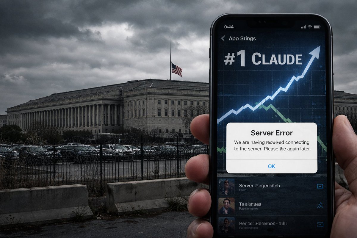 juancarloscapp's tweet photo. ¿Ética o supervivencia? Claude le dice NO al Pentágono, aplasta a ChatGPT en el App Store y hoy colapsa bajo su propio éxito. Analizo los hechos detrás del apagón de la IA de Anthropic.
https://t.co/exdXkoFJM4 https://t.co/tbZsT92gzL
