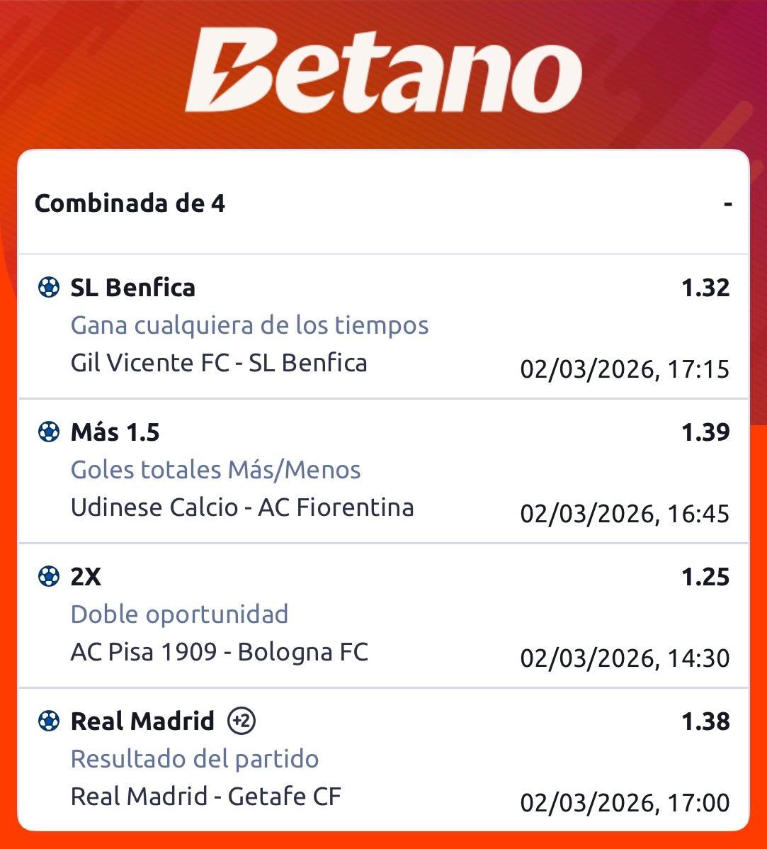 Les_Blues_vip's tweet photo. 🅰️TENTOS‼️
🚨Dejamos esta combinada para arrancar un lunes lleno de ganancias ⚽️✅💵 #Benfica #RealMadrid #bologna #fiorentina #combinada https://t.co/d4F6HK1UcR