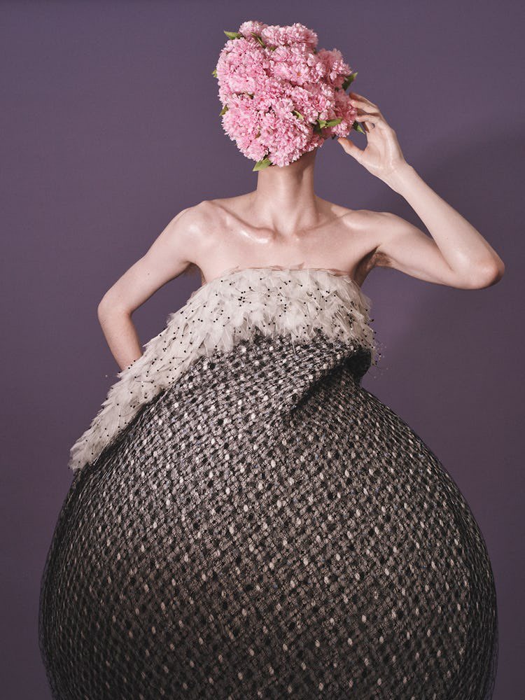 jacquemusx's tweet image. Colin Jones in Jonathan Anderson’s Dior Couture debut for W Magazine