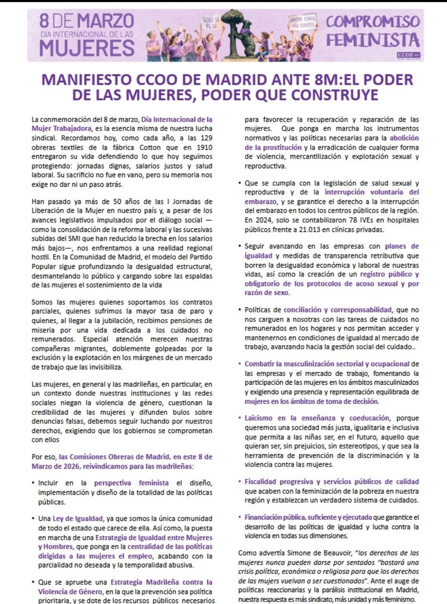 FSC TELECO MADRID CCOO tweet media