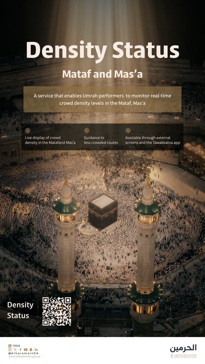 tfrabiah's tweet photo. حالة كثافة المطاف والمسعى 🕋

Density Status Mataf and Mas'a 🕋

https://t.co/nXDLSyMCnv

#مكة_والمدينة_في_انتظاركم_بشوق

#Makkah_and_Madinah_Eagerly_Await_You https://t.co/T2BAjn9MmZ