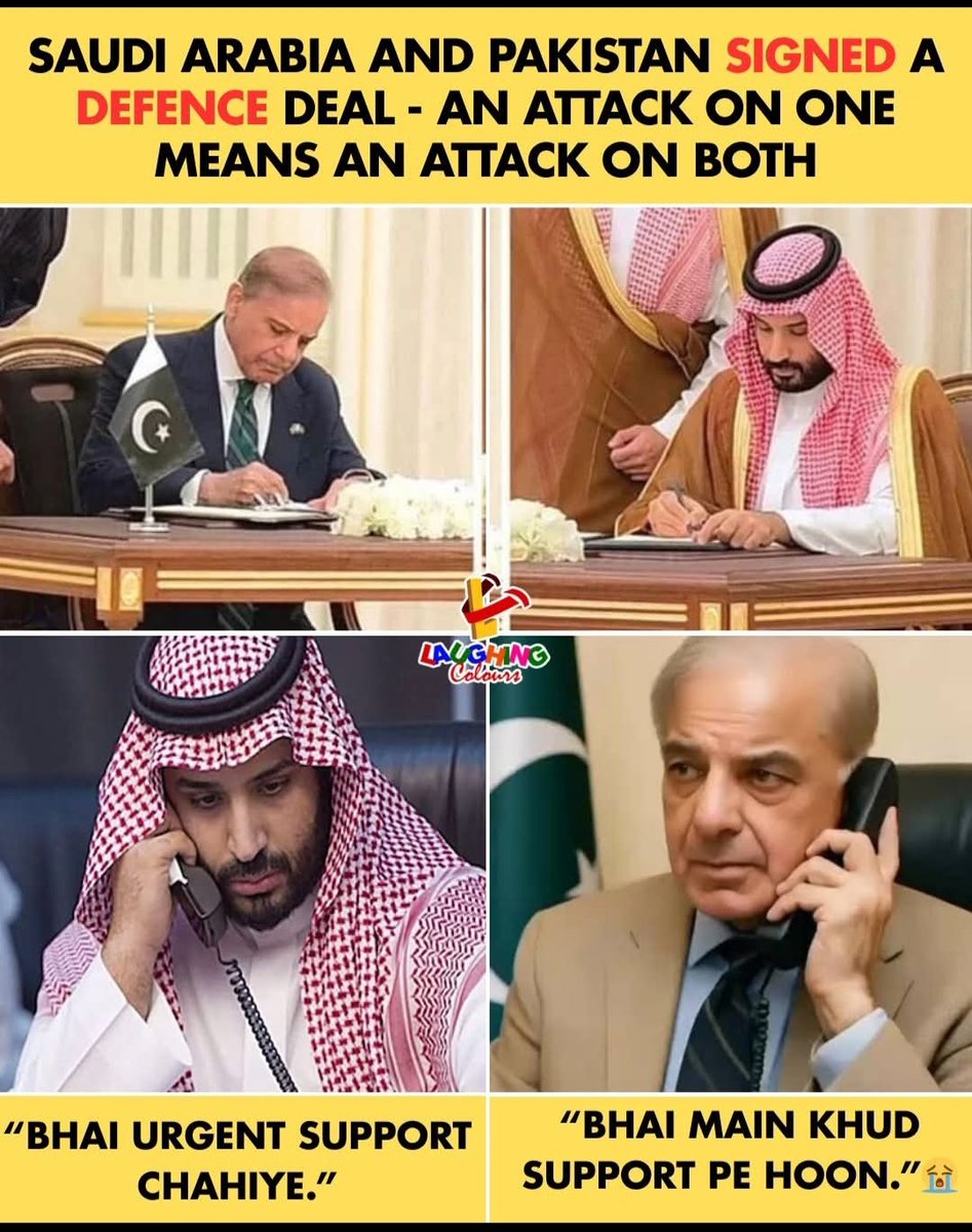 TiwariRahulreal's tweet image. Saudi Pakistan defence deal 🤝

#SaudiArabia #Pakistan #DefenceDeal 😝🤪😜😛