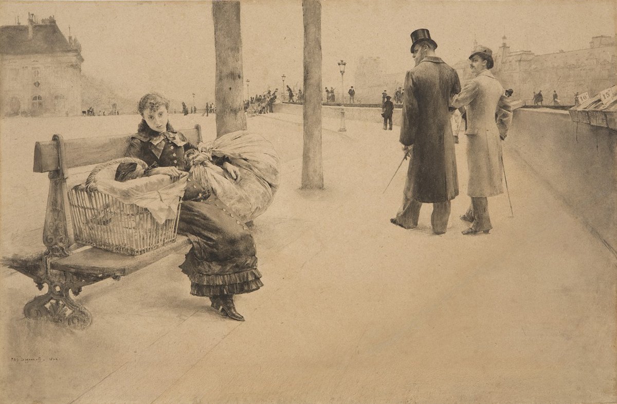 Hoy me entero por un artículo de la revista <a href="/Apollo_magazine/">Apollo Magazine</a> que el dibujo La lavandera (1879) de Pascal-Adolphe-Jean Dagnan-Bouveret, en colección particular, está considerado la primera obra de arte occidental en la que se representa una pareja homosexual masculina.