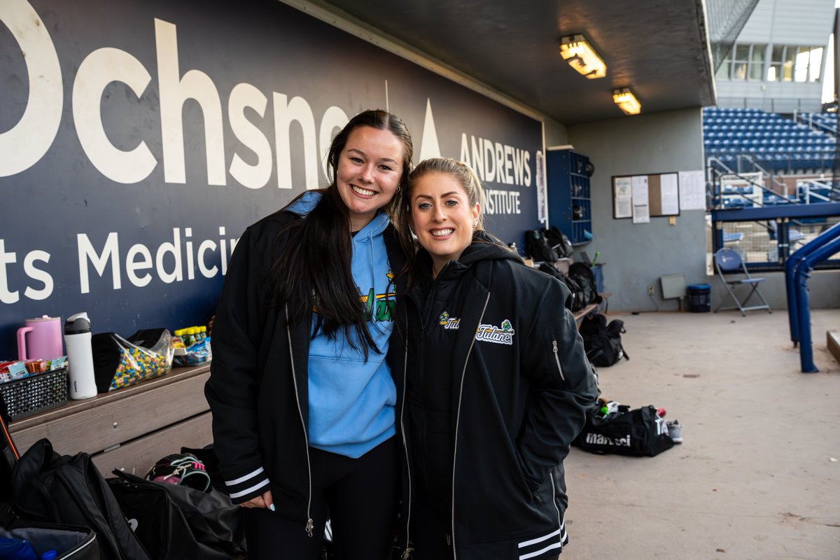 GreenWaveBSB's tweet photo. March is National Athletic Training Month, so let’s give it up for Dr. Victoria Elia and Izzy Armand for taking care of our guys!

#RollWave 🌊 ⚾️ https://t.co/NRvTLtcKqb
