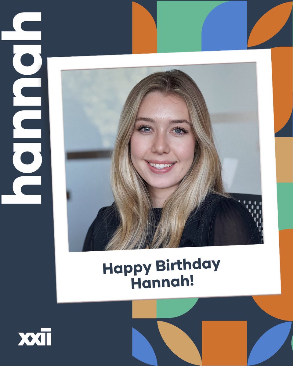 We are starting the month by celebrating Hannah!

Your curiosity and spark show up in everything you do, and they’ve made a lasting impact on our team and our clients. Happy Birthday!