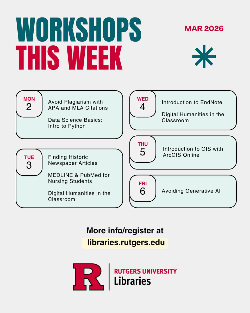 Rutgers University Libraries tweet media