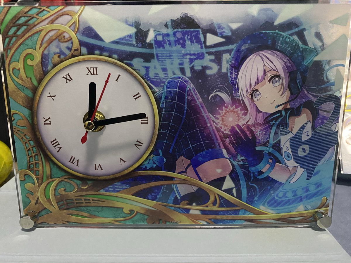 咲姫ちゃんのアクリル時計届いたので アクスタも #D4DJ
