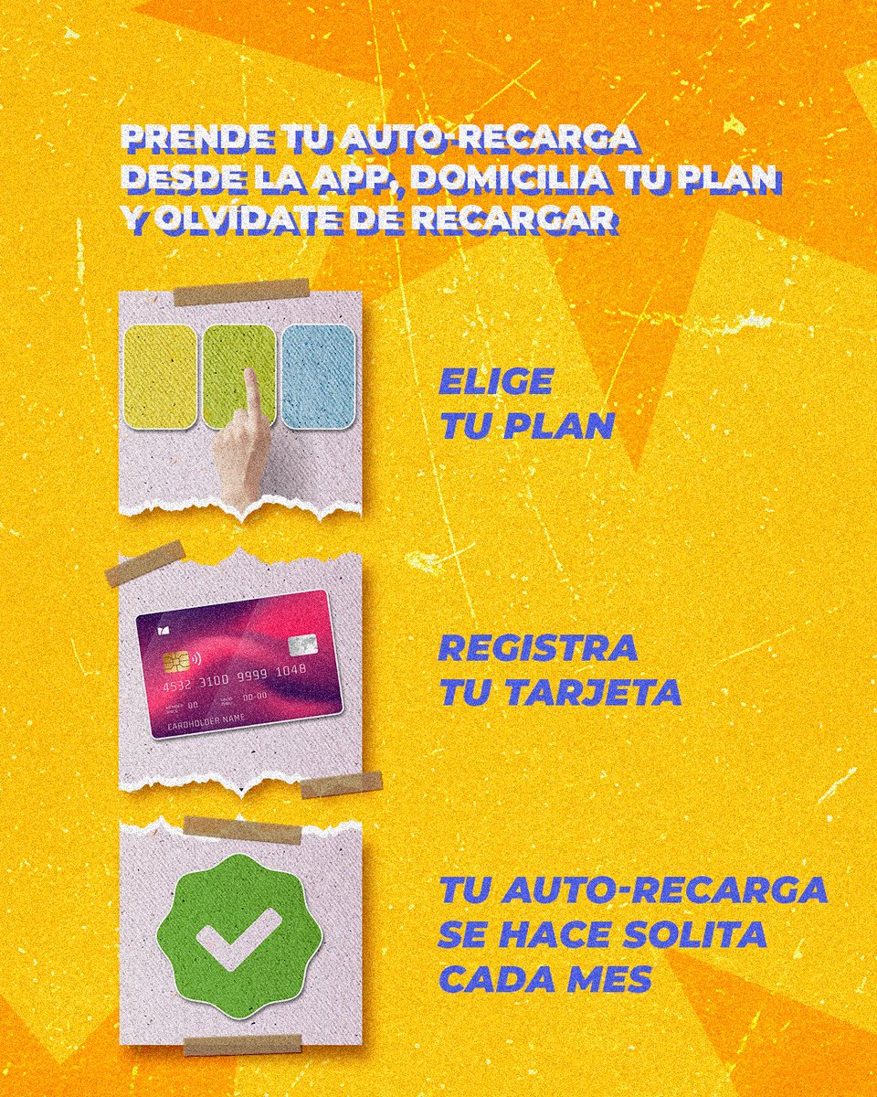 PilloFon_MX's tweet image. Domicilia tu plan y deja de migajear datos. Entra a la app, actívalo en 1 minuto y olvídate de recargar. Más datos, menos preocupaciones. 😌

Descárgate la App por acá: qrco.de/bg7POu
#AutoRecarga #Pillofon