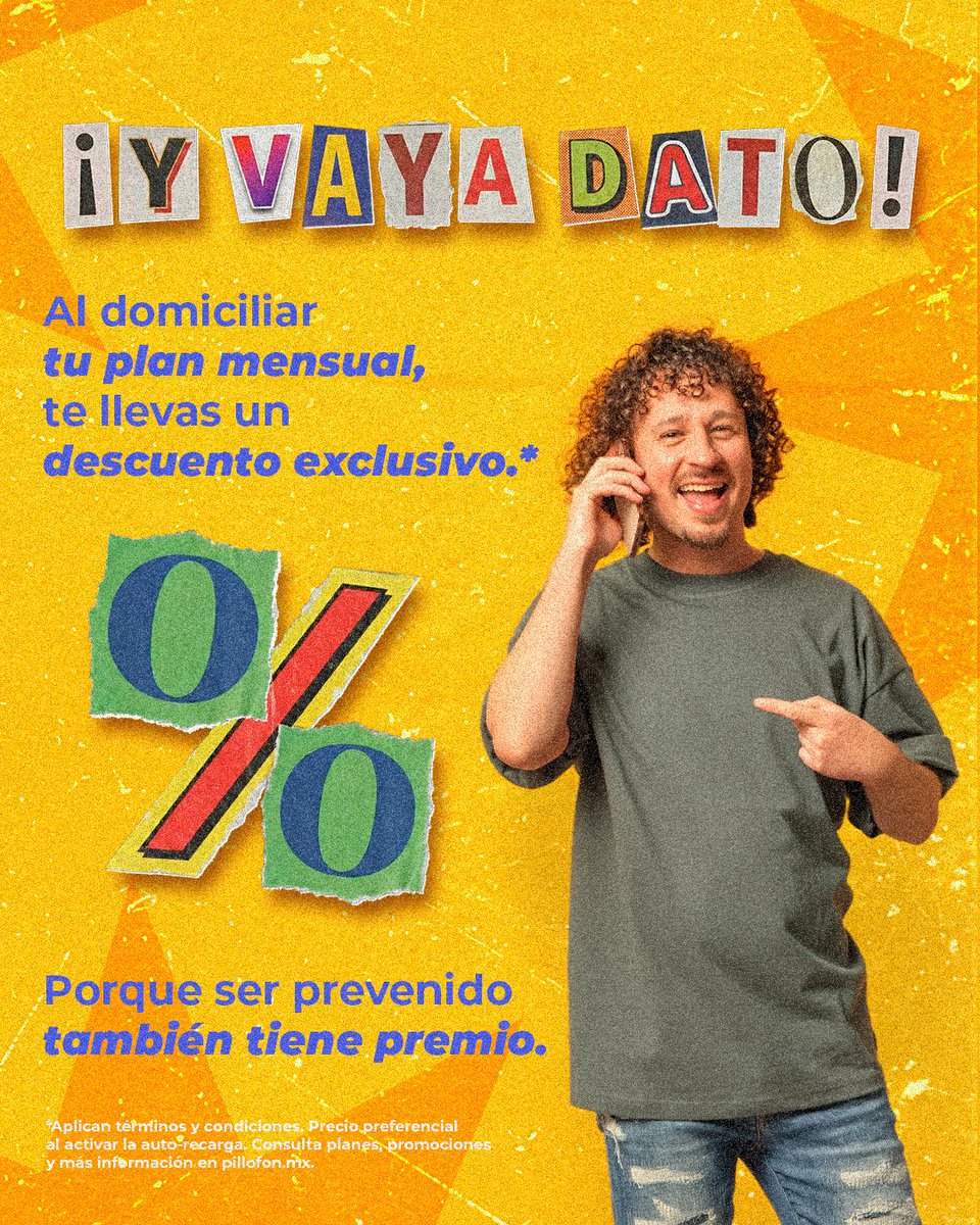 PilloFon_MX's tweet image. Domicilia tu plan y deja de migajear datos. Entra a la app, actívalo en 1 minuto y olvídate de recargar. Más datos, menos preocupaciones. 😌

Descárgate la App por acá: qrco.de/bg7POu
#AutoRecarga #Pillofon