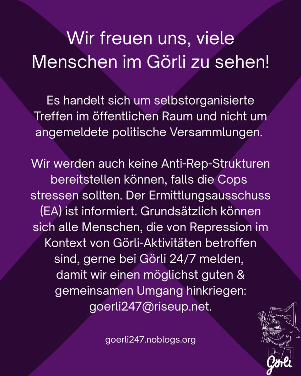 BerlinDemo's tweet photo. 💥 Montag 02.03.2026💥

🚨 🔥✊🏾Cornern im Görli ✊🏾🔥🚨

02.03.2026 | 21:00 Uhr | Görlitzer Park (Grillwiese), 10999 Berlin

Anreise: U1, U3 Görlitzer Bahnhof | Bus M29 Spreewaldplatz | Bus 165, 265 Schlesisches Tor

📣 Aufruf: https://t.co/07lk8I53S1

#b0203 #GörliBleibtAuf https://t.co/IuQiOIYxu5