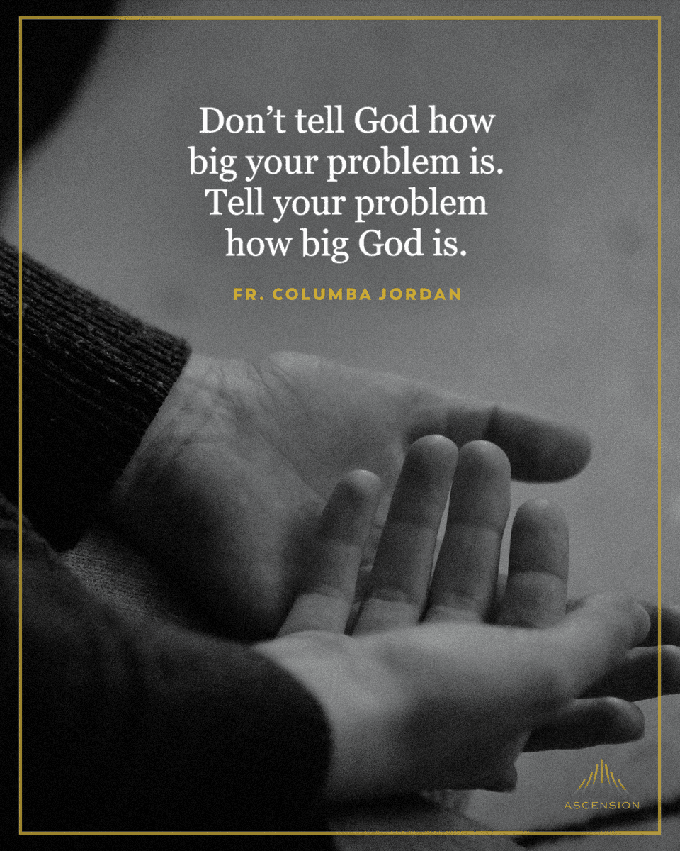 In today’s "Crux" reflection, Fr. Columba reminds us that the Lord who conquered death is greater than whatever we’re facing.

What would it look like to truly surrender that burden to God today?