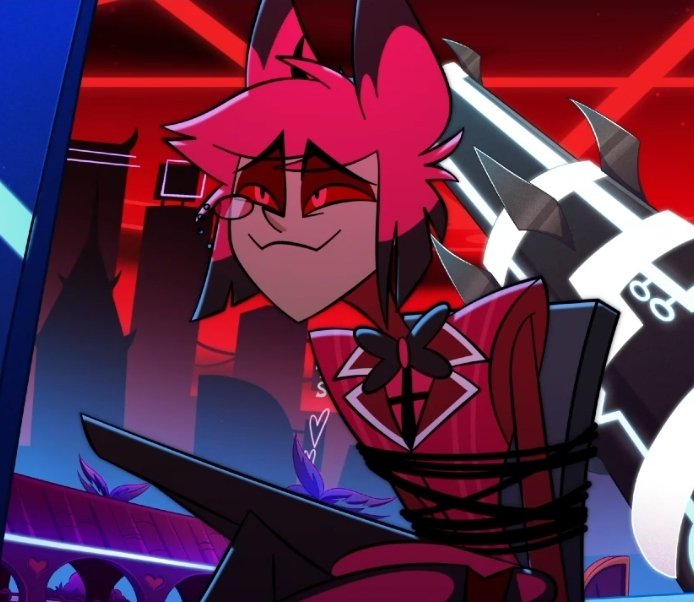 He's so cat #Alastor #HazbinHotel #HazbinHotelAlastor