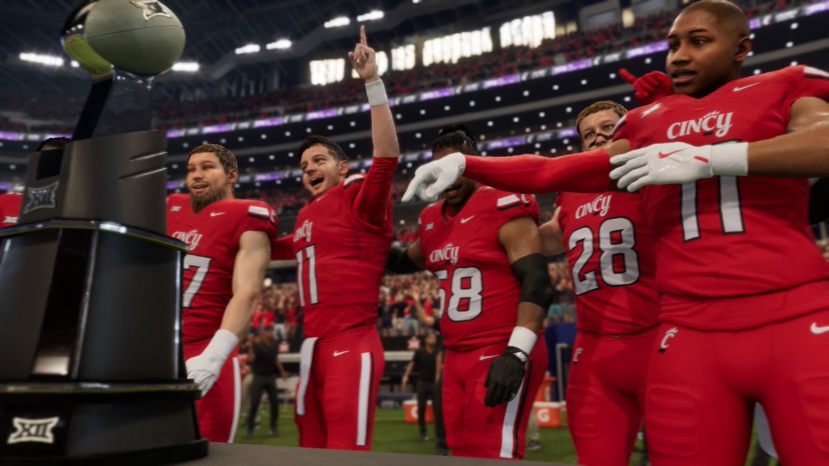 CoachKelce's tweet photo. BIG 12 Champions!! Could not be more proud of this squad and the season we have had so far, but it's not over yet! Keep grinding!

Game Ball - Kale Woodburn, walk off TD to secure the W!
#KelceBall https://t.co/5BxecOtMDg