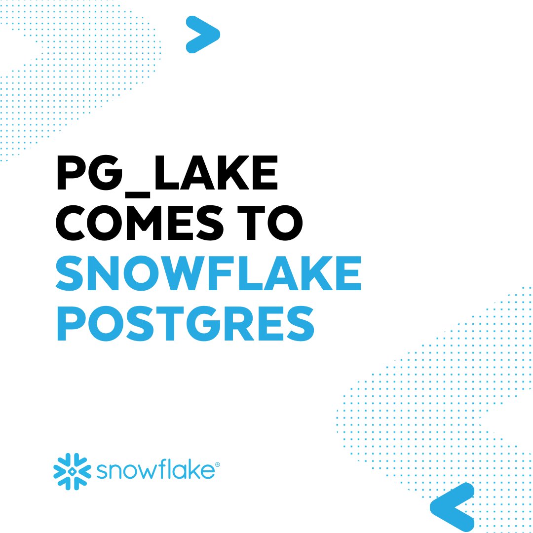 Snowflake's tweet photo. Postgres is one of the most loved open-source databases. Now, it lives where your data does. ❄️

With pg_lake, we're bringing the Postgres experience directly to Snowflake. Build on open standards with the scale and governance of the AI Data Cloud.

Read the latest from Jelani Harper in @thenewstack: https://t.co/mEQvf6q0OW