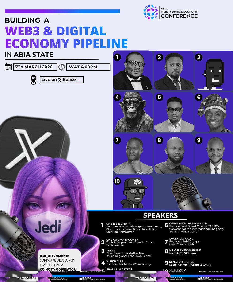 Have you ever wondered how development can align with Web3 to drive real innovation and economic growth?

Join our X Space on March 7, 2026, and discover how emerging technologies are shaping the digital economy pipeline and unlocking new opportunities.

We’ll be hosting 10