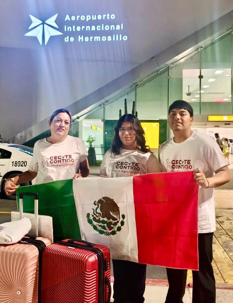 SECSonora's tweet photo. 🟠 Estudiantes de @CecytesSonora, plantel #Esqueda, representarán a #México en competencia internacional de ciencia y tecnología. 🧑🏻‍🔬🔬👨🏻‍💻

📨 Lee el boletín completo en: https://t.co/p7HoI7OT25 https://t.co/LIu6JkUouy