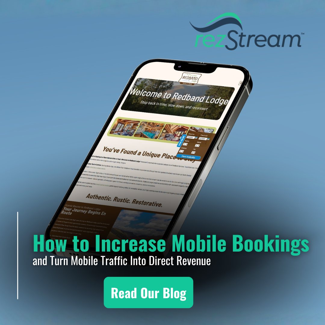 RezStream's tweet image. Most guests book on mobile.

Is your website ready?

Slow speed and clunky booking flows cost direct revenue. Learn how to increase mobile bookings in our latest blog 👇
hubs.ly/Q045cDgp0
#DirectBookings #rezStream