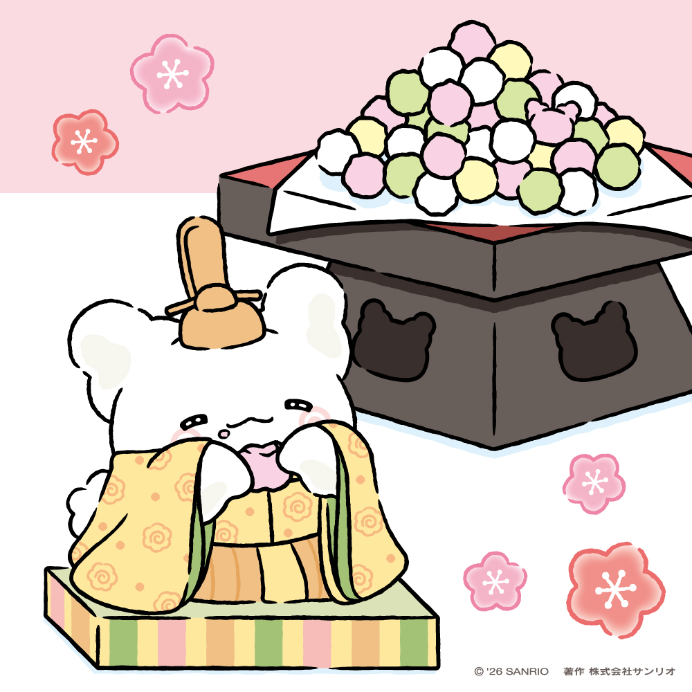 marumaru_sanrio's tweet photo. きょうはひなまつりなの〜ひなあられいっぱいでうれしいの♪ https://t.co/UM52xuMEkS