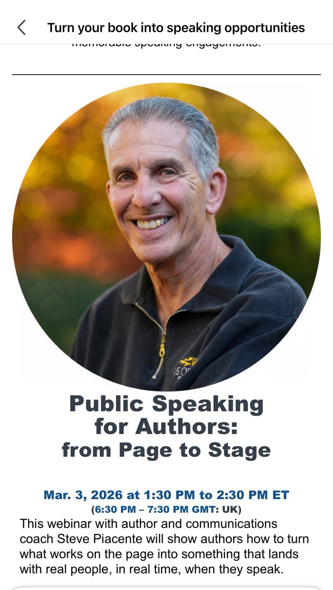 wordsprof's tweet photo. Dial this up TOMORROW!
From page to stage isn’t automatic. Learn the speaking skills every author needs to sound confident, credible, and compelling.
https://t.co/UAQchA5Q6t
#amwriting #authors #writers #PublicSpeakingCourse https://t.co/jLvfMfamqo