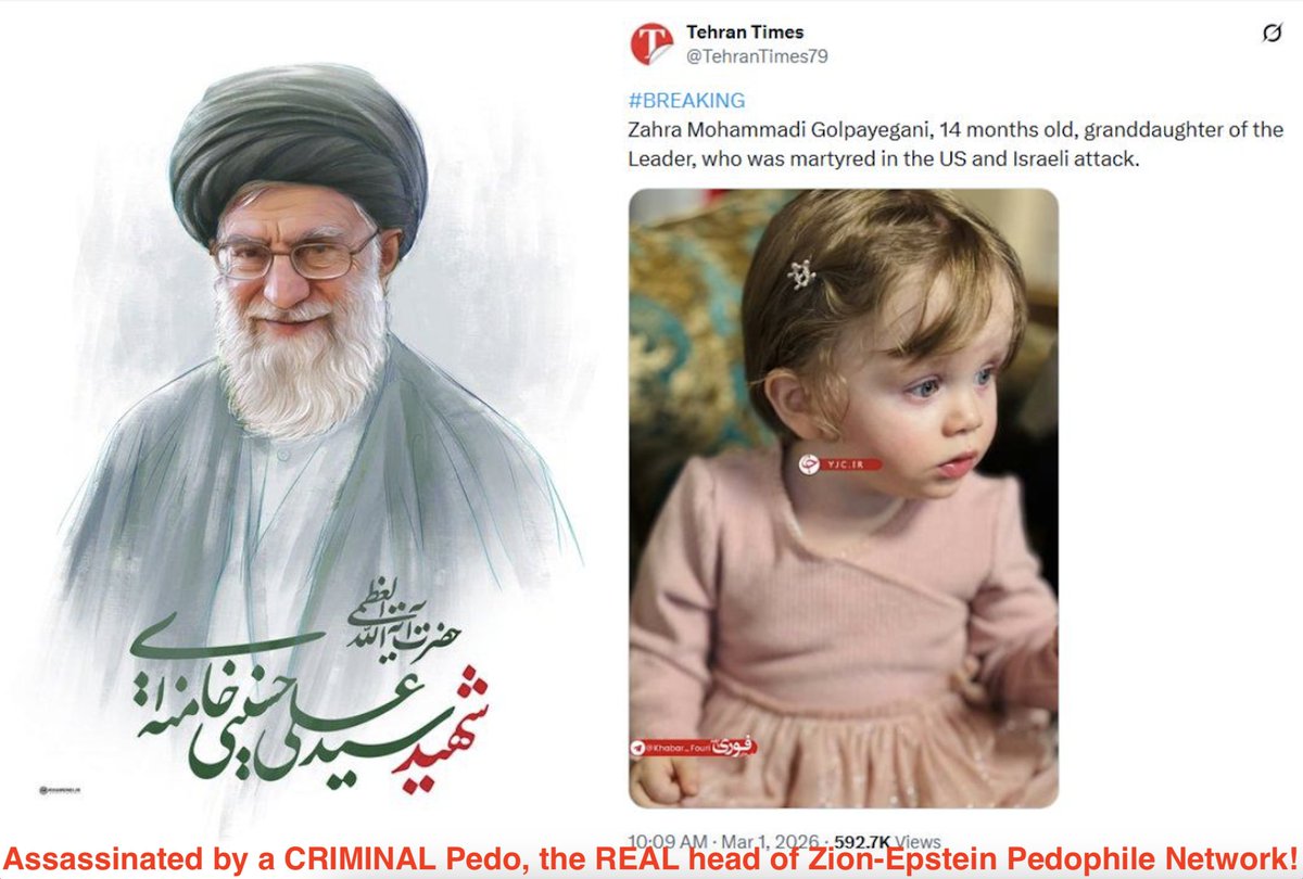 GGreeneJr's tweet photo. 1/When a bunch of Mentally Sick CRIMINAL Pedophiles run a country, the Consequence is Chaos-War-BRUTAL Aggressions-Assassination-Massacre of Civilians
Deadly SILENCE of the Nations&amp; Decent Leaders make the CRIMINALS Unleashed to Justify&amp; Keep their HEINOUS CRIMES with Impunity! https://t.co/7yngCl86bI