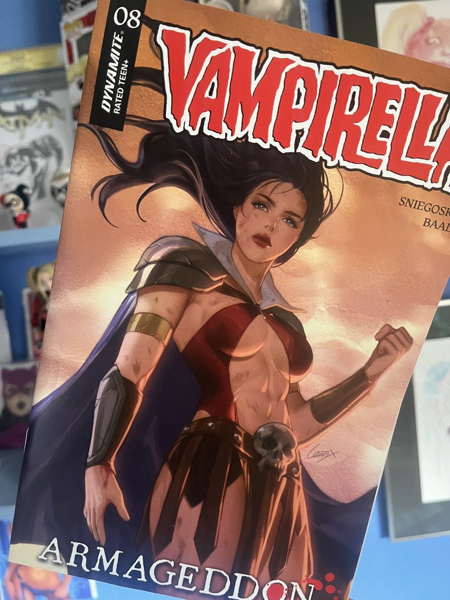 Industrialmome1's tweet photo. Vampirella: Armageddon #8 @Leirixart variant 🦇🩸🦇

This one shows a different side to #vampirella that actually digs into the journey of self discovery she faces in this series. Top notch composition! 🔥

#conic #comicbookart #comicbook https://t.co/dZautmAJ3s